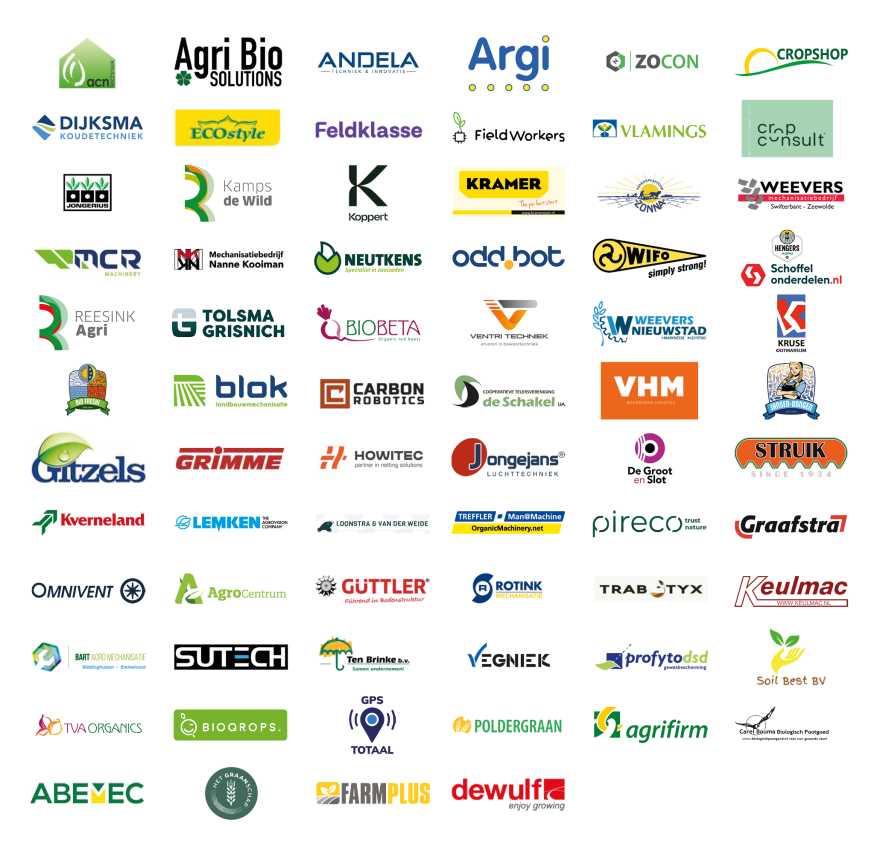 Logo's exposanten BIOTEELT & TECHNIEKBEURS 2024